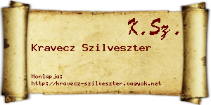 Kravecz Szilveszter névjegykártya